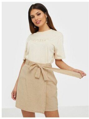 PIECES Tie Waist Mini Skirt - M